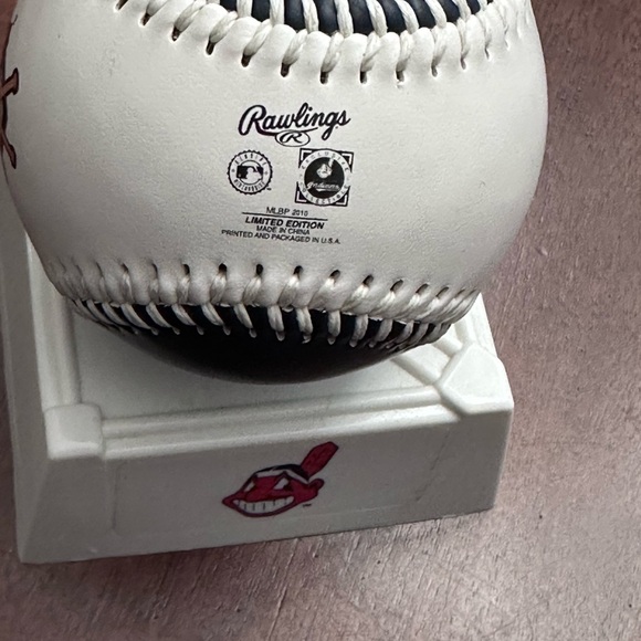 2010 Cleveland Indians Tigers MLB Rawlings Baseball Progressive Field Wahoo - Picture 7 of 9